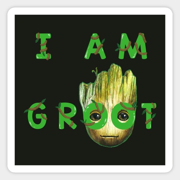 I am Groot Magnet by NinjaKlee